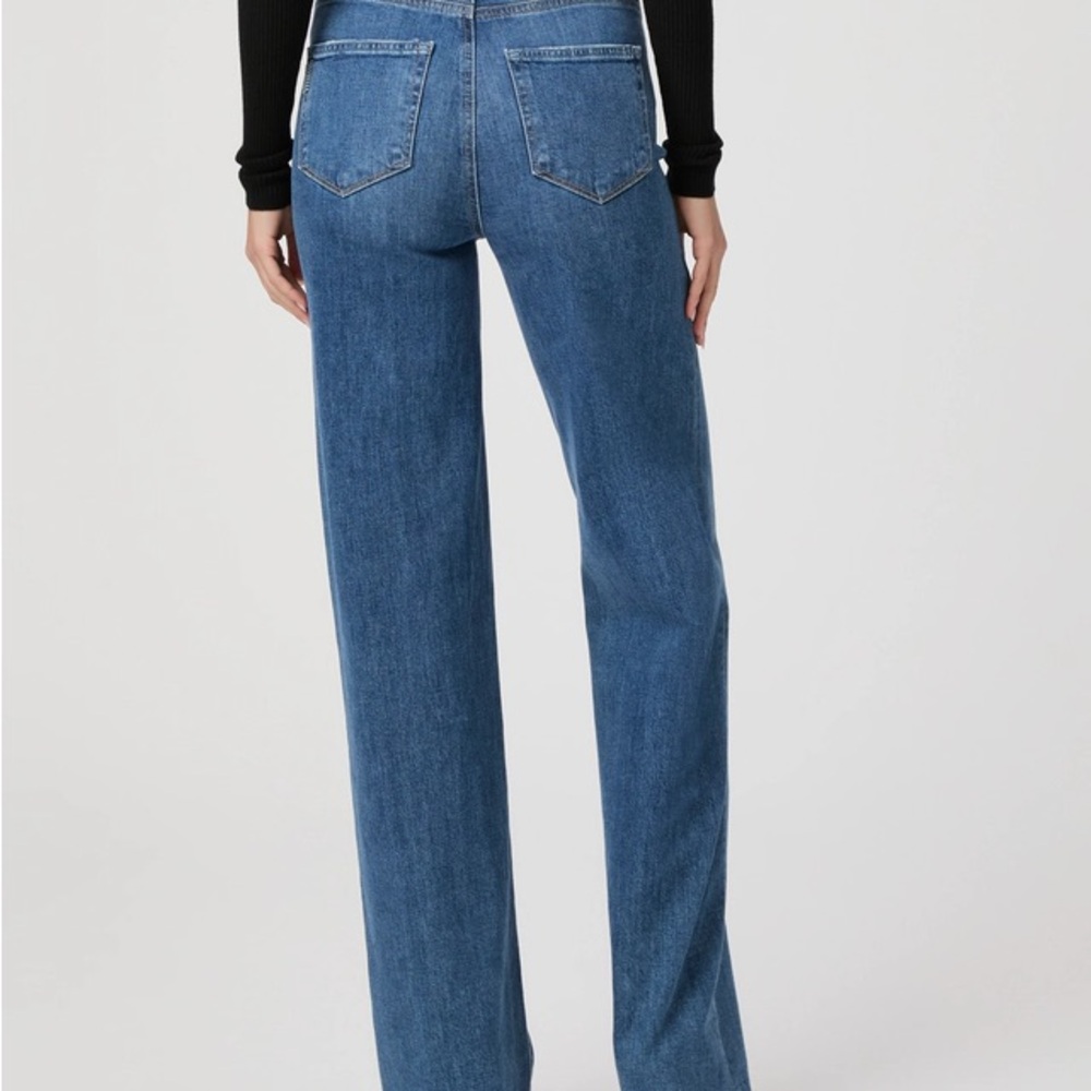 PAIGE Sasha Wide Leg Jean in Color Stefania Distressed - Picture 12 of 14